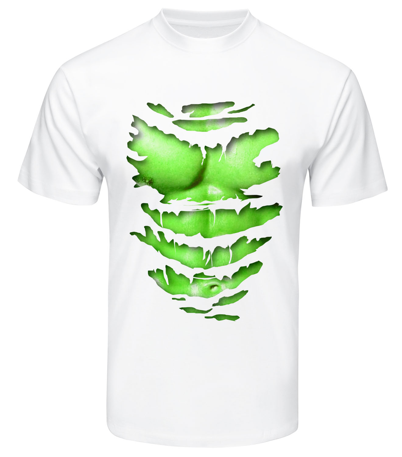 Mens Green Hulk T Shirt Ripped Muscles TShirt Birthday Gym Top Gift Beyondsome