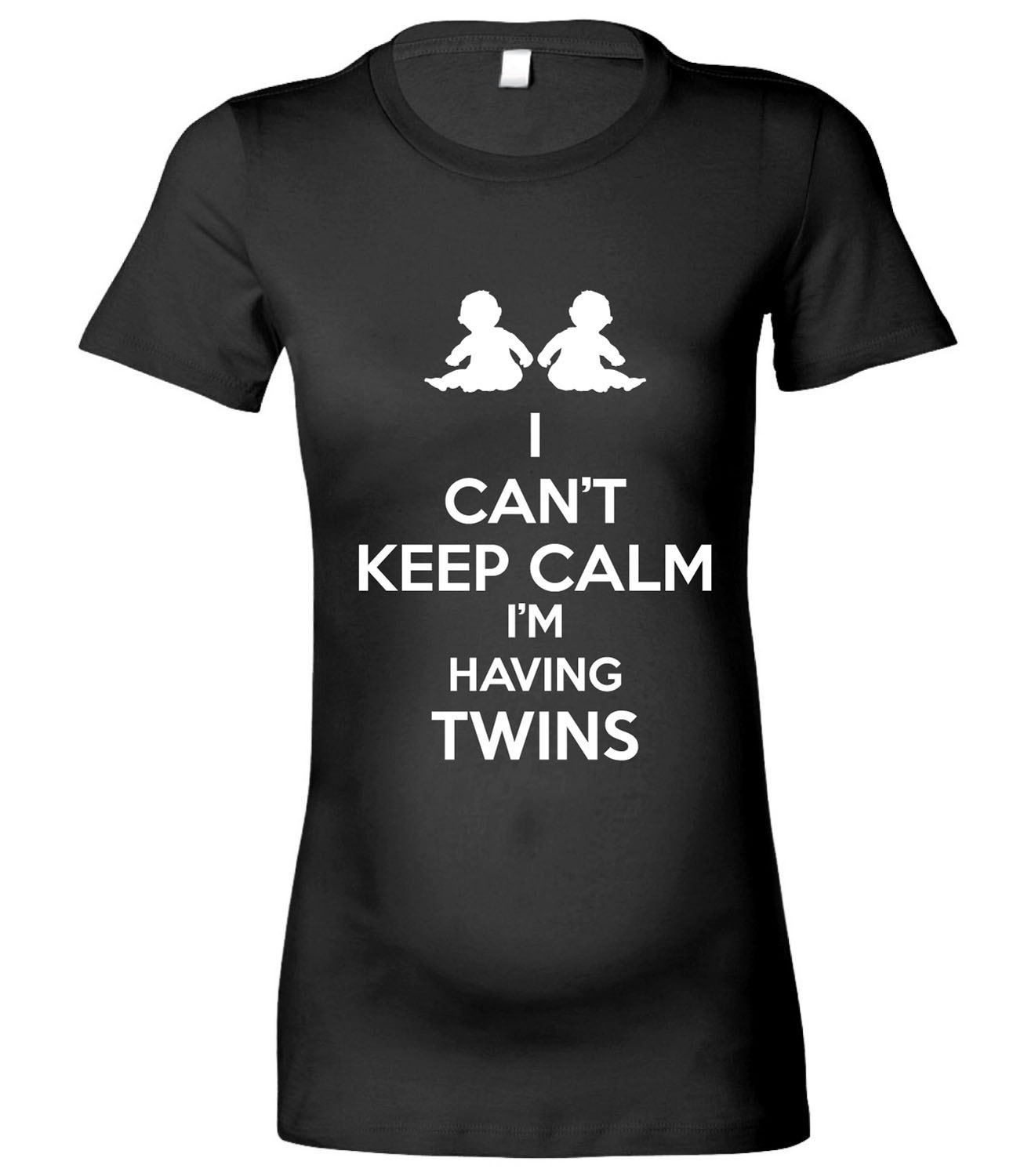 I Can t Keep Calm I m Having Twins Womens T Shirt Mother Mum Maternity Top Gift