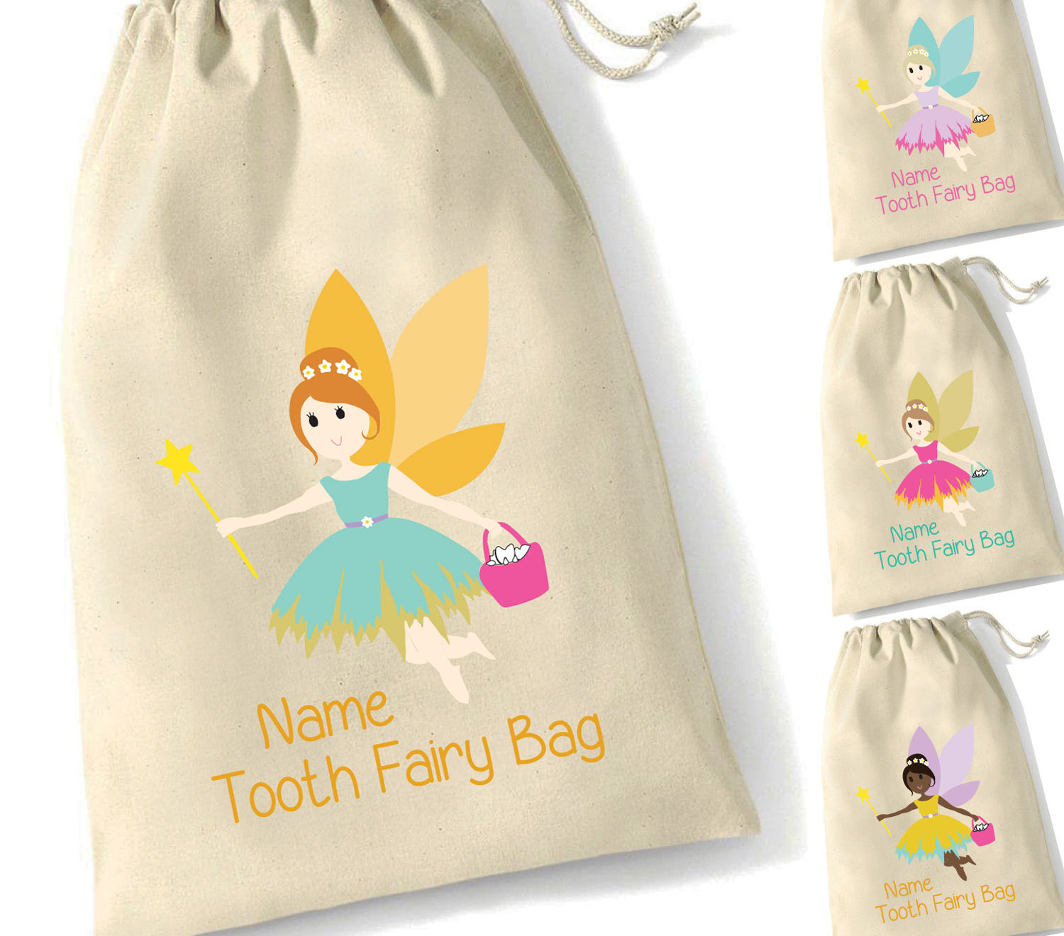 Personalised tooth fairy bag on sale
