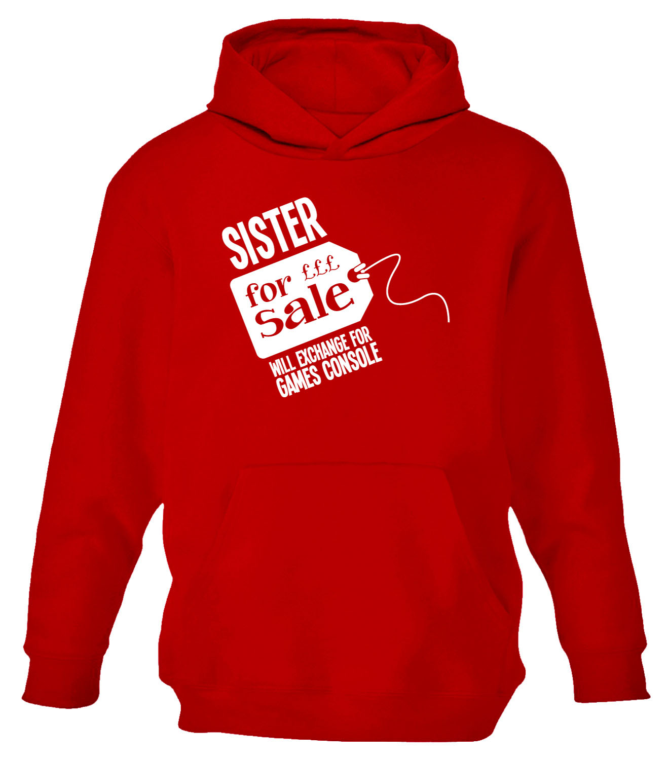 Sister For Sale Hoodie Hoody Funny Boys Kids Childrens Birthday