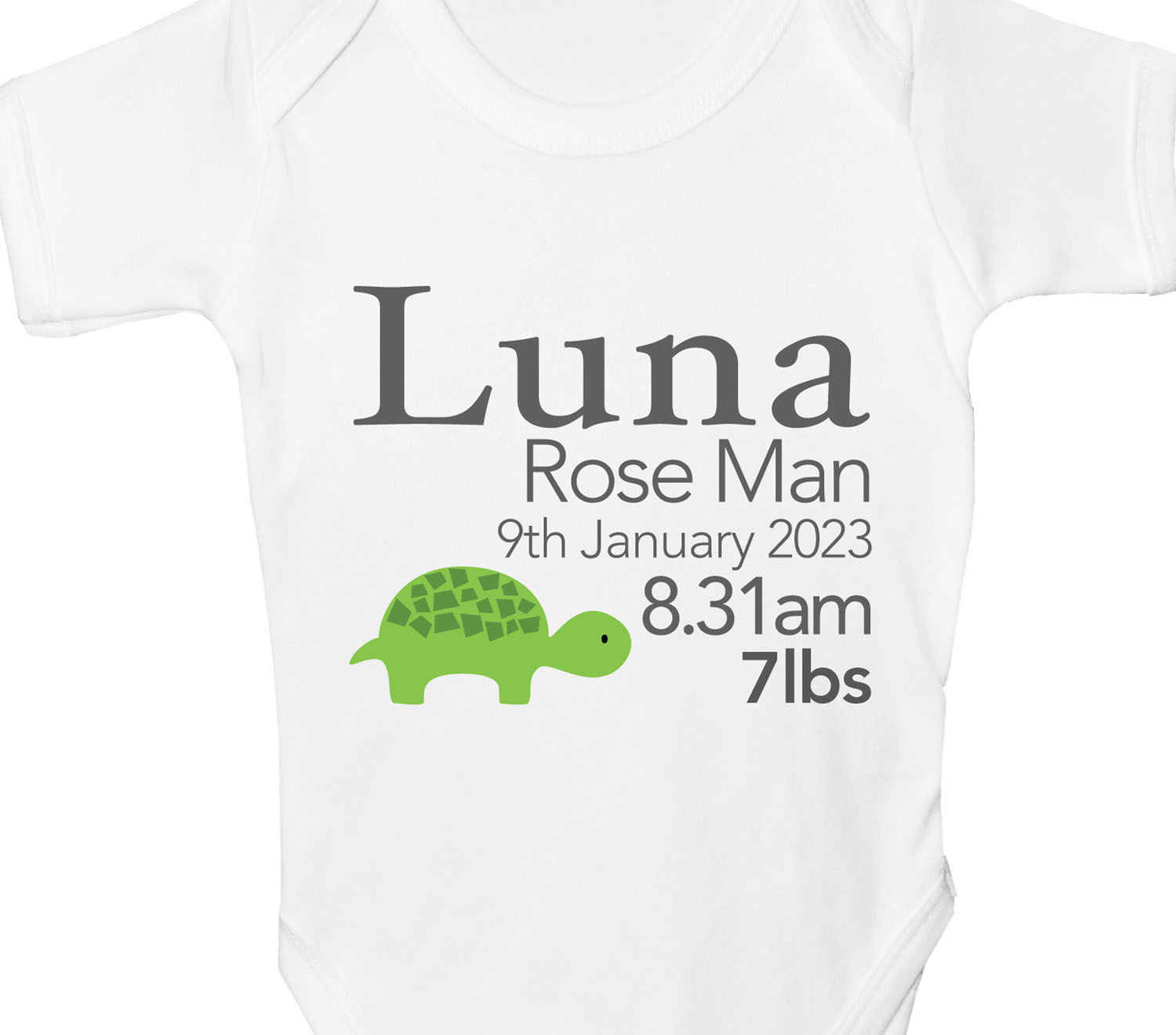 Turtle shop baby grow