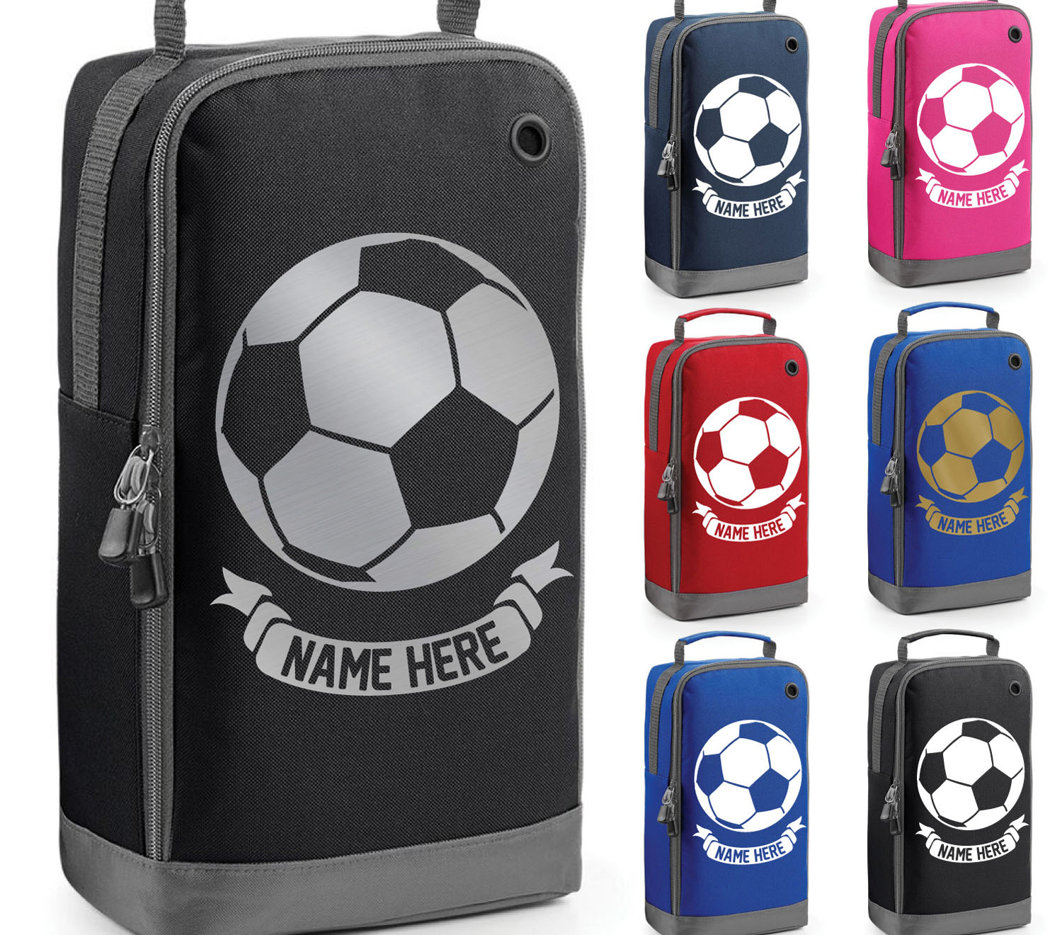 beyondsome Personalised Football Boot Bag Childrens Mens Sports Footy Rugby Boys PE Kit 