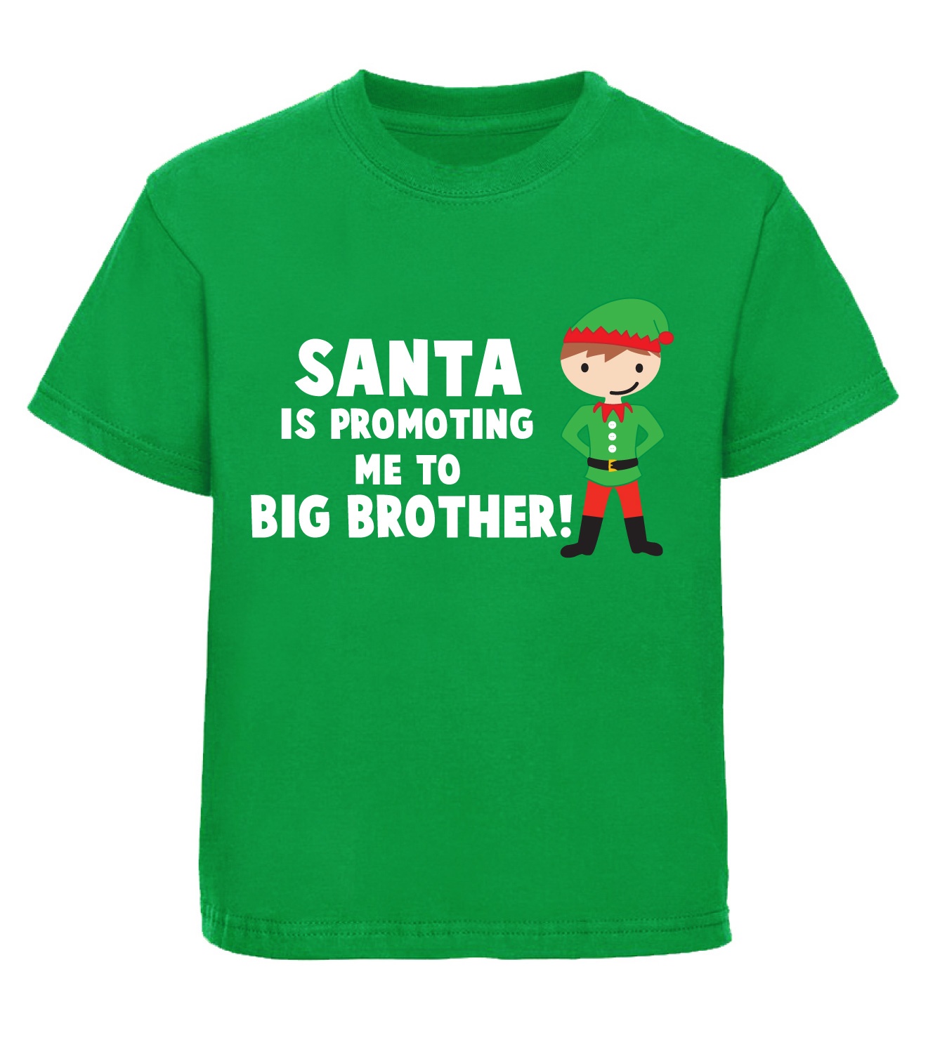 Santa Is Promoting Me To Big Brother T Shirt Childrens Christmas Tshirt Top Gift Beyondsome