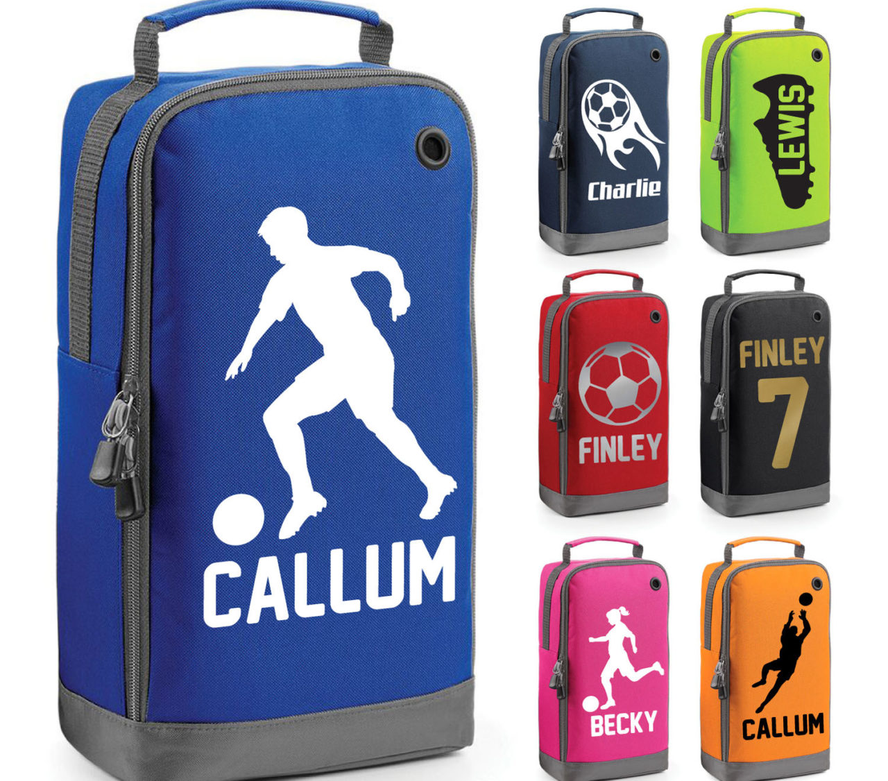 Personalised Football Boot Bag Customised Kids School PE Sports Gym