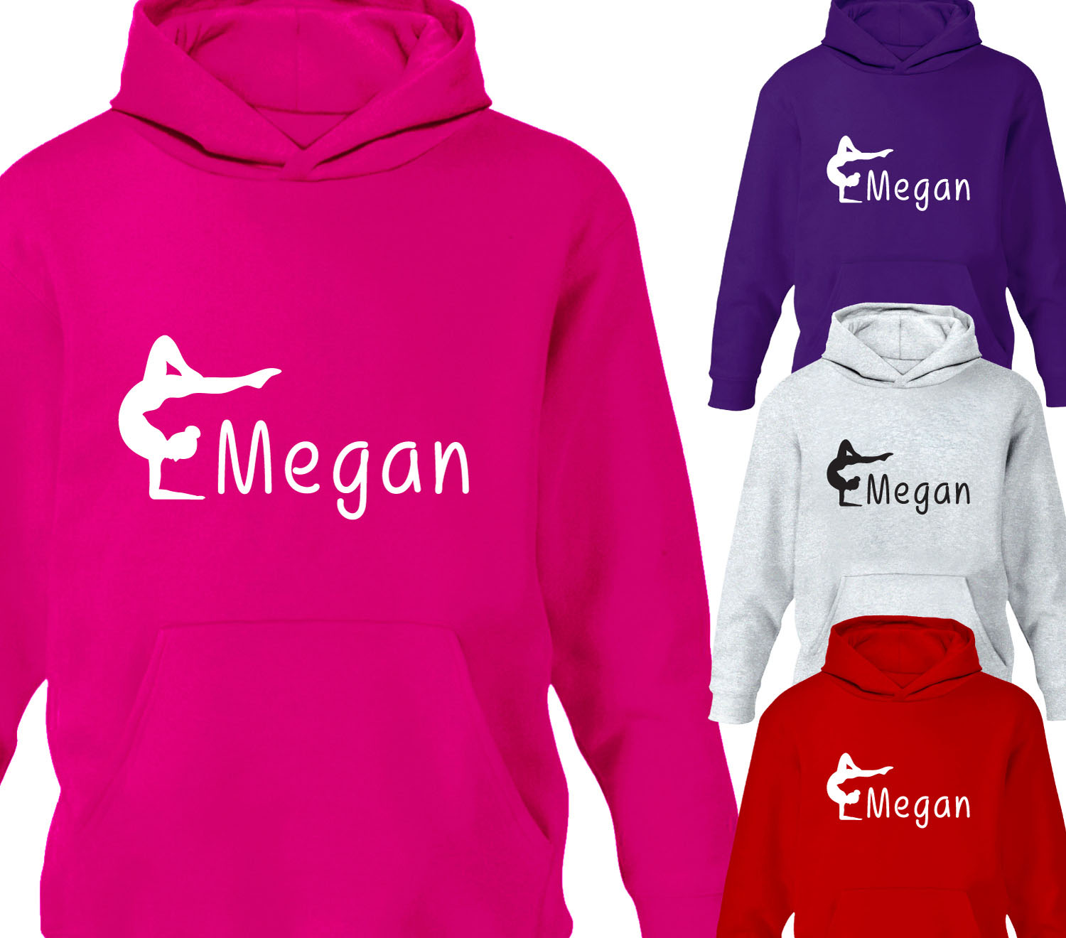 Gymnastics personalised hoodie sale