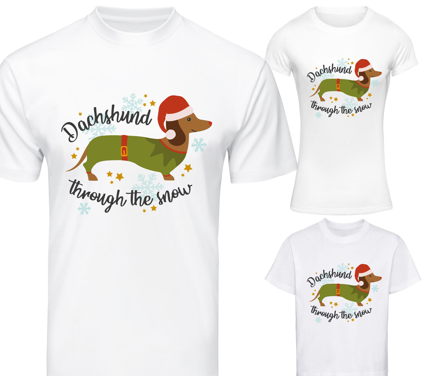 Christmas Dachshund T Shirt Childrens Mens Womens Dog Mum Tshirt Funny Puppy Top Beyondsome