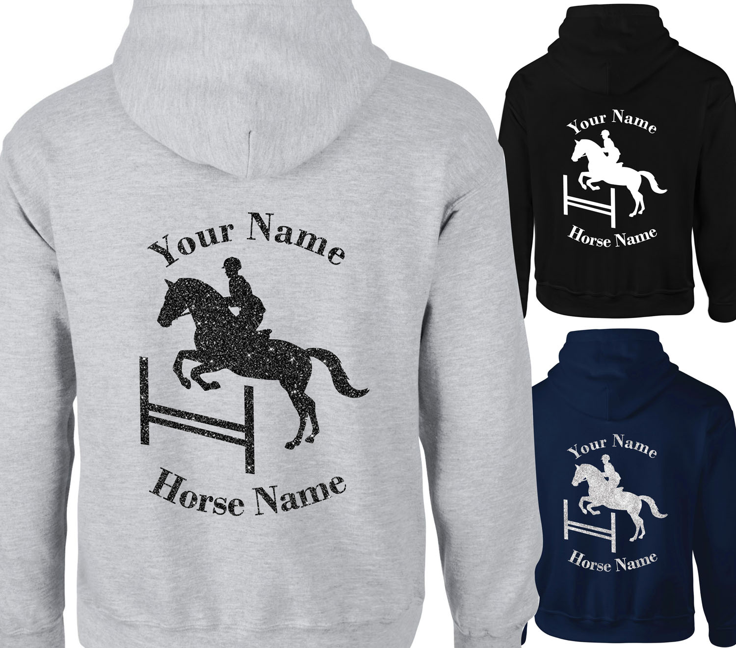 Time Spent Horse Riding Hoodie Personalised Funny Ideal Birthday Gift Rider 
