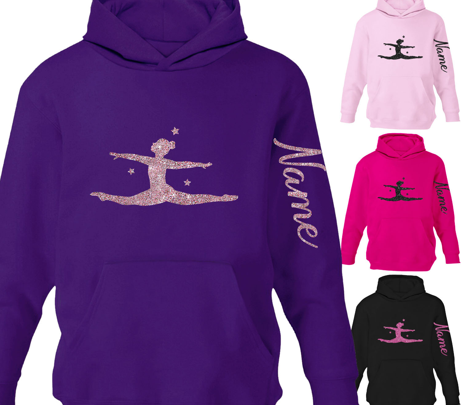 girls personalised hoody