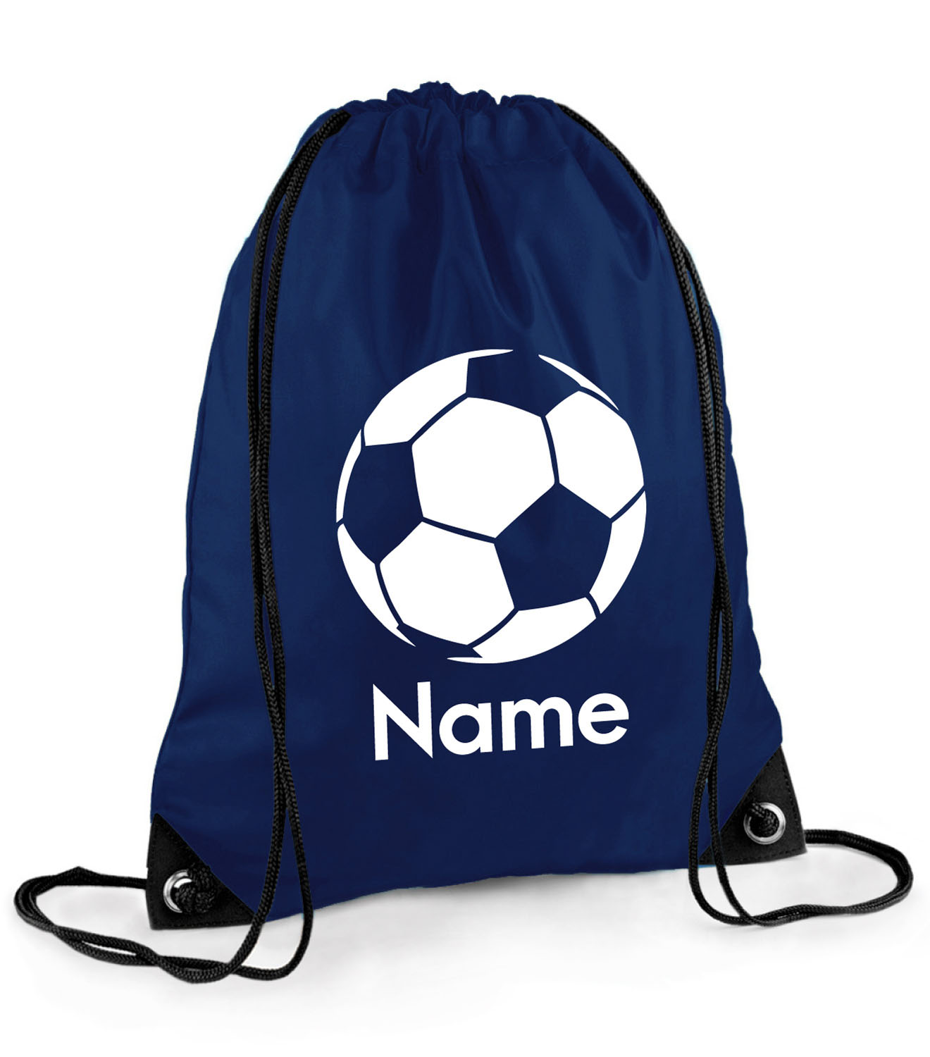 Personalised Football Drawstring Bag Boys Girls Sports Gym Footballer Footy Gift Beyondsome