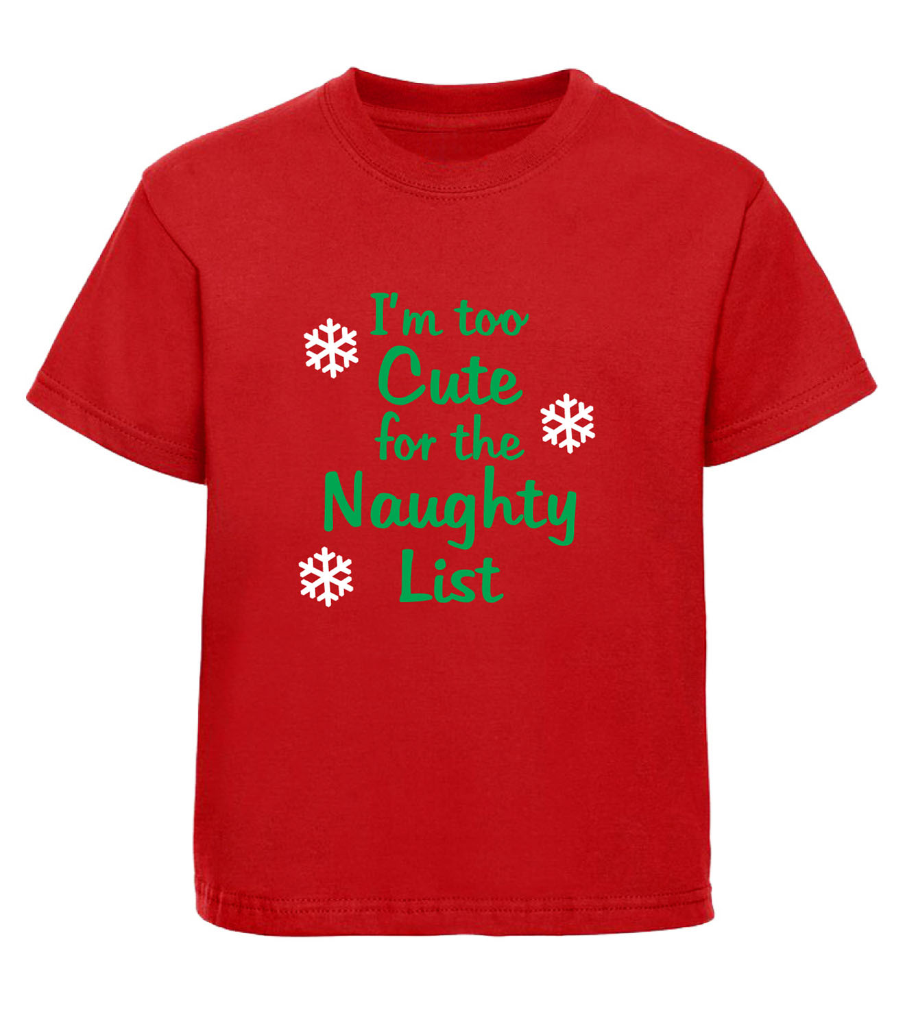 NAUGHTY NICE CHRISTMAS PERSONALISED BABY TODDLER T SHIRT KIDS FUNNY GIFT CUTE 12 