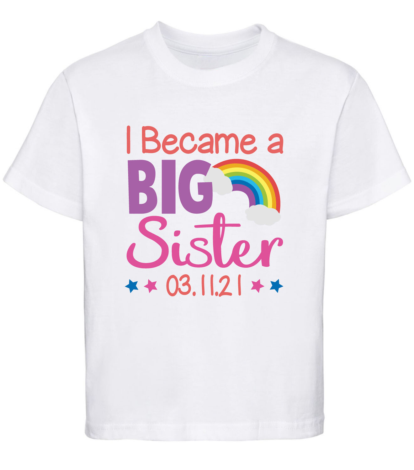 Big Sister Little Sister Shirt Personalized Unicorn Shirt Girl Set of 2 Shirts unicorn Gift Set 