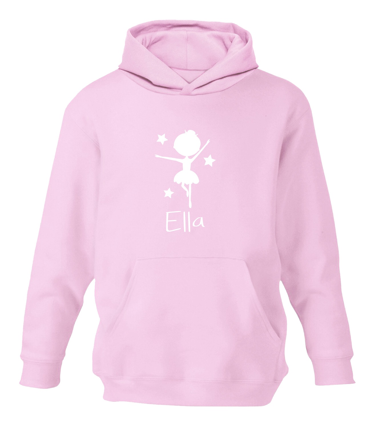 Personalized Girls Ballet Ballerina Dance Sweatshirt Zip up front Hoodie Youth 