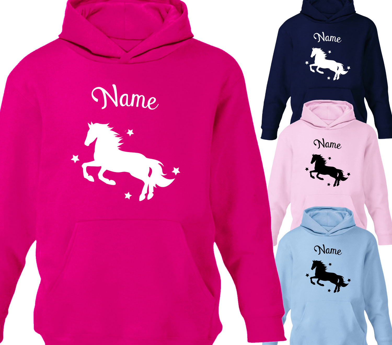 Personalised horse deals hoodies ebay