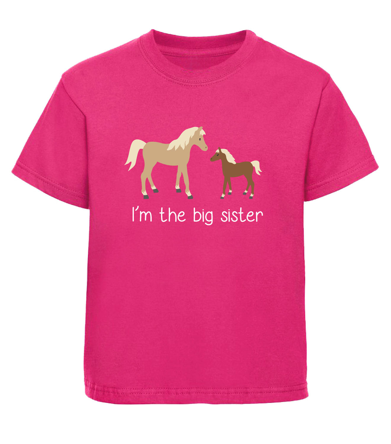 beyondsome Girls Im The Big Sister Horse T-Shirt Style2 
