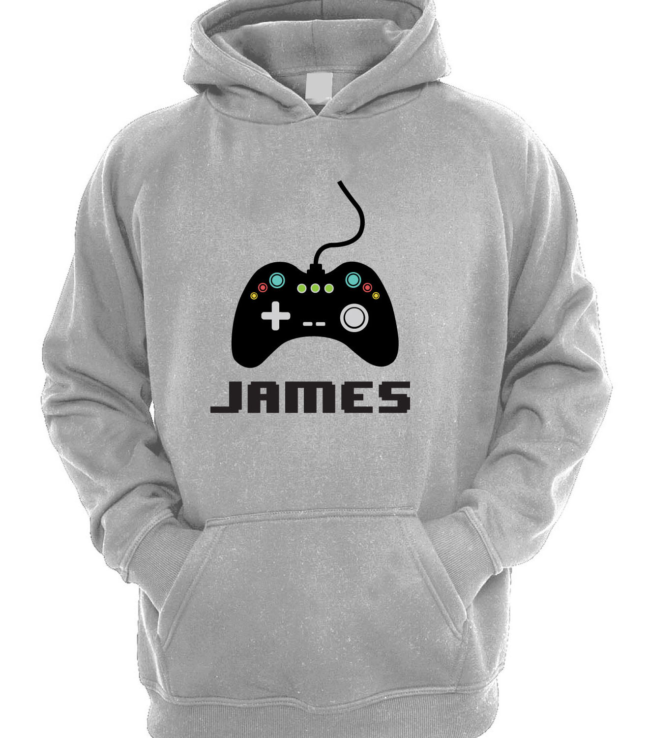 Boys Personalised Game Controller Hoodie Kids Childrens Designer Hoody ...