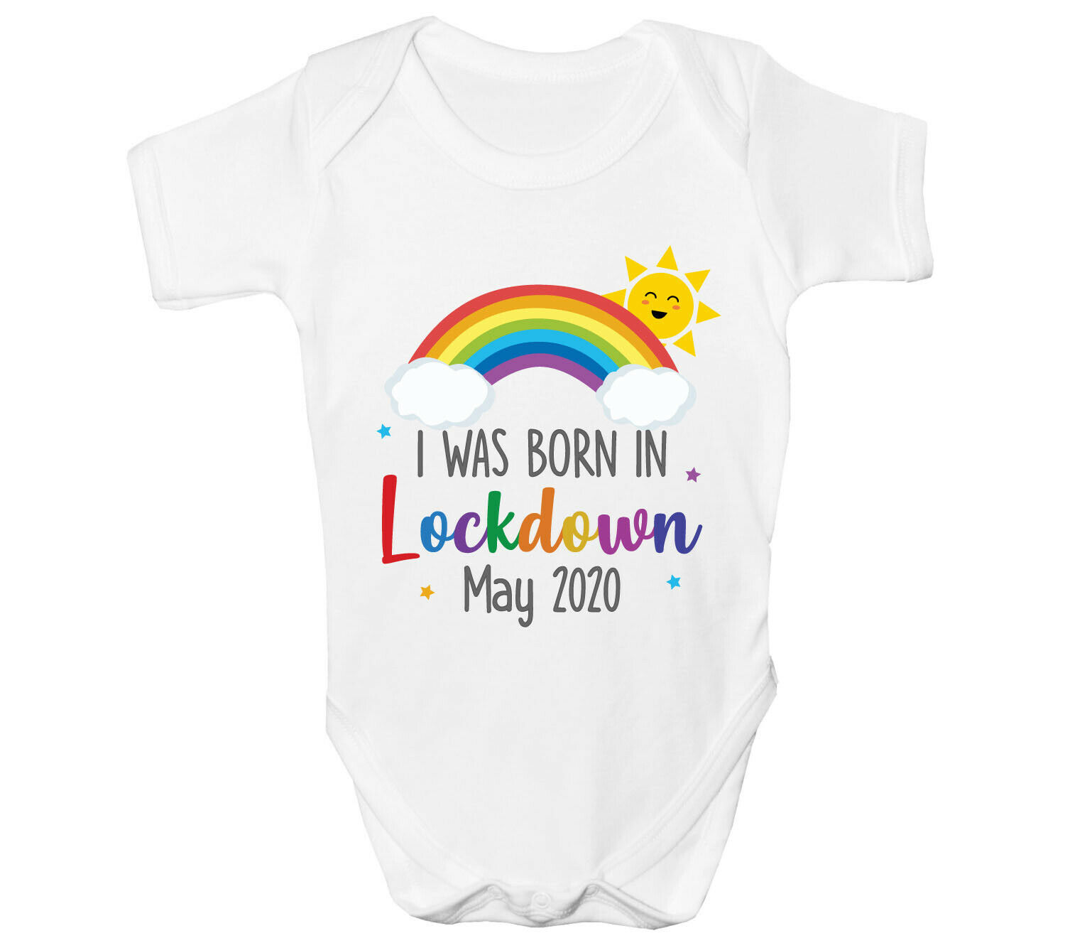 new baby gift personalised Rainbow baby babygrow rainbow baby gift