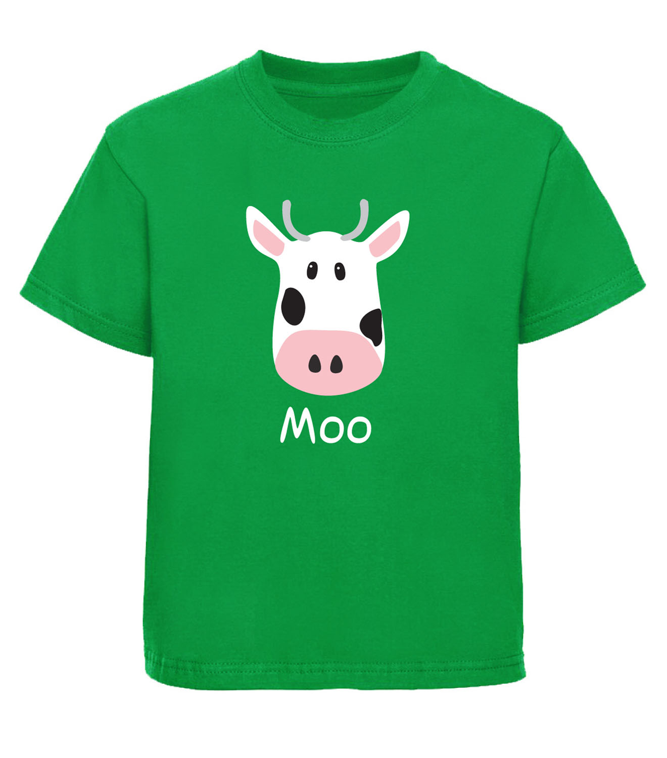 Childrens Cow Moo Animal T-Shirt Farm Boys Girls Tshirt Kids Top Gift –  Beyondsome