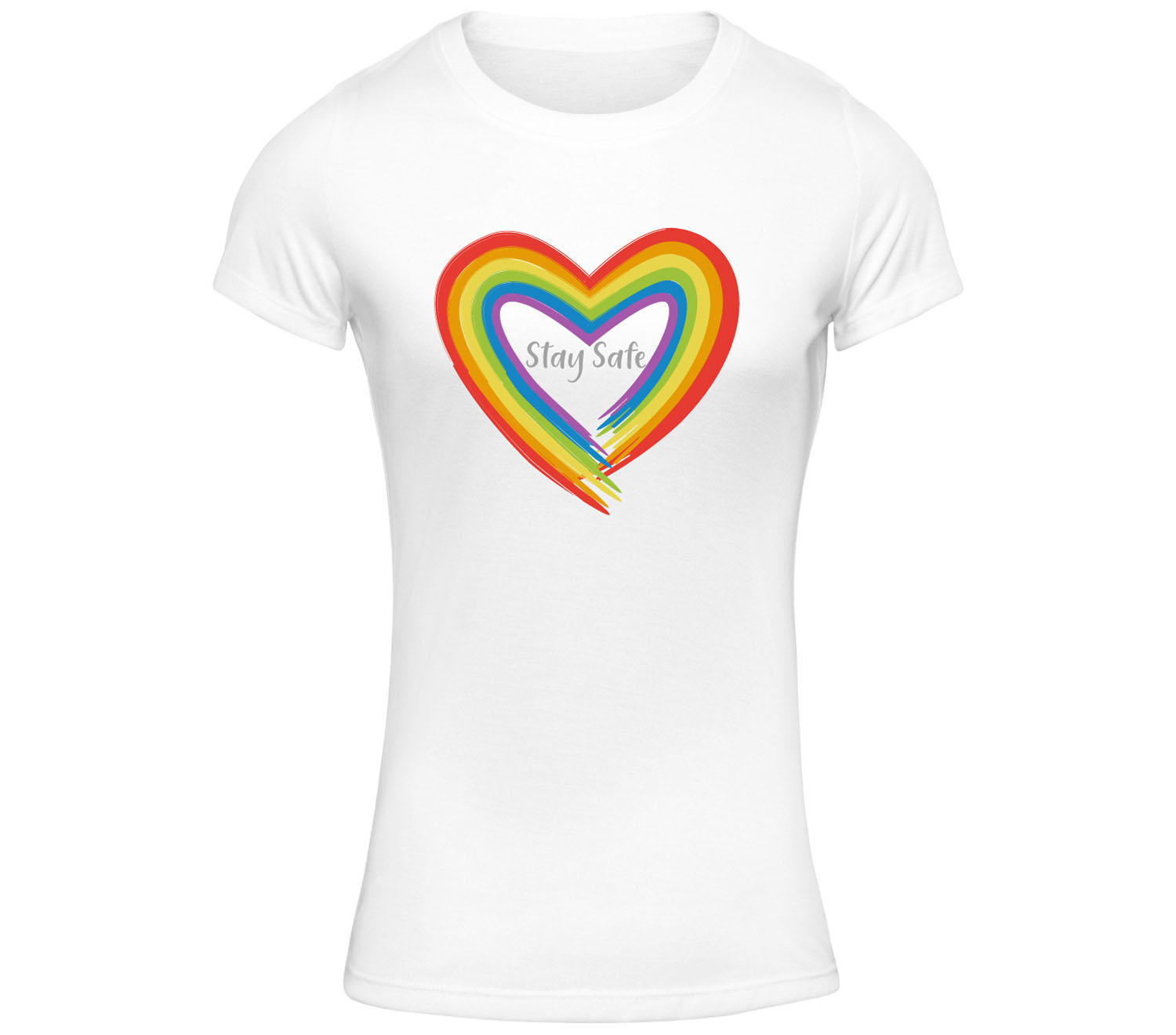 Rainbow t shirt women's outlet
