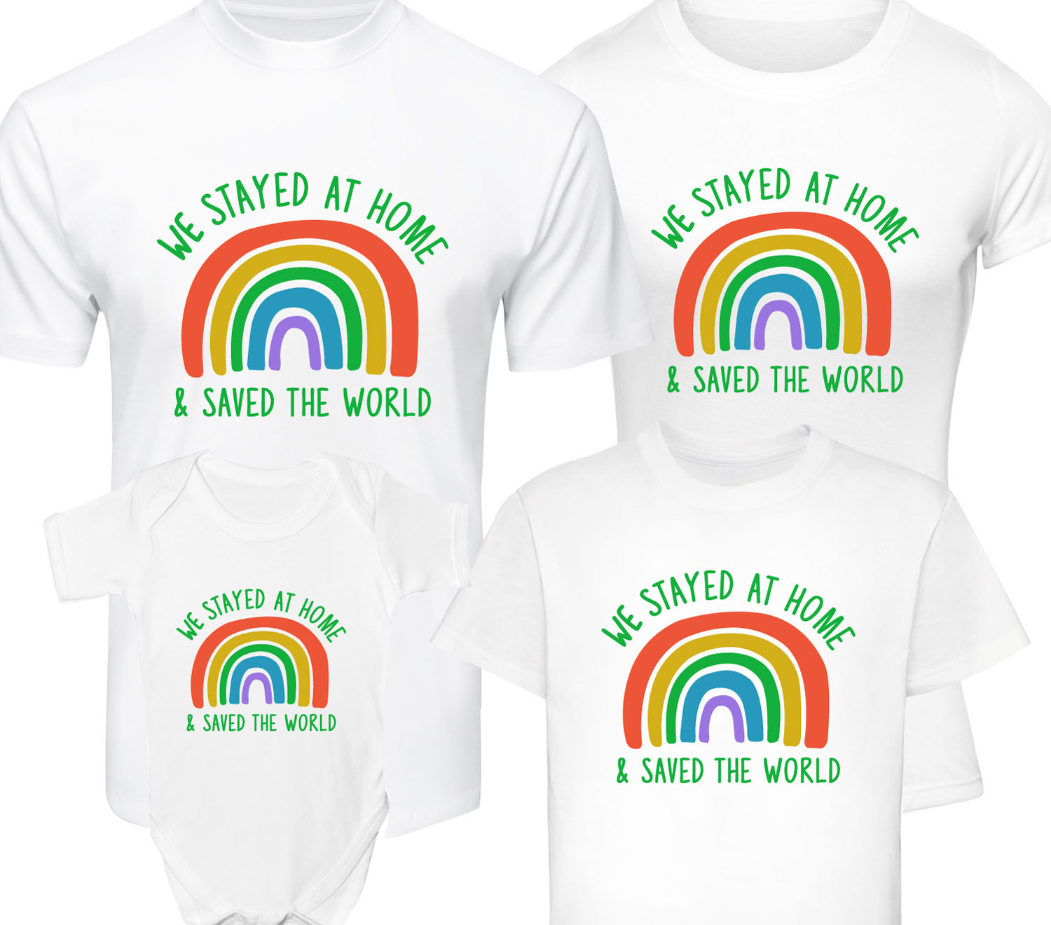 rainbow thank you t shirt